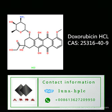 CAS: 25316-40-9 99% Assay Hot Sell Doxorubicin Hydrochlorid